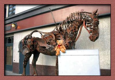 Horse sculpture on 8th Ave.