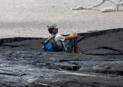 Guide Juan relaxing