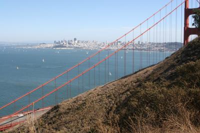 San Francisco Bay from beyond the Golden Gate bridge