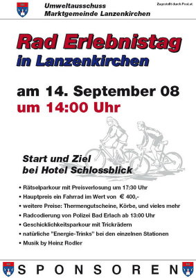 Rad Erlebnistag Lanzenkirchen, 14. September 2008
