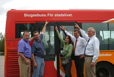 Stdtische Busse fahren in Schweden mit Biogas