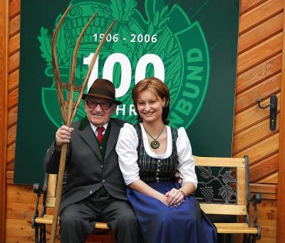 Franz Hofstetter (100) und Sandra Rodler (25)