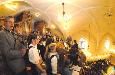 Singkreis St. Lorenzen bei der Piccolomini-Messe von W.A. Mozart