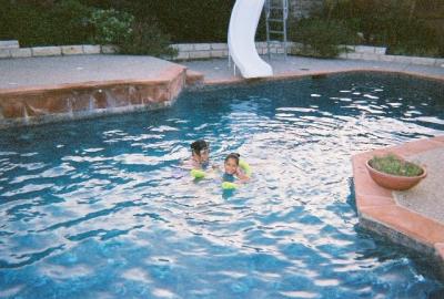 Zoya and Mamma in Deep Water (August 2005)
