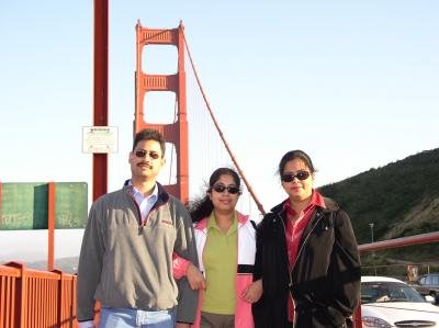 At the Golden Gate bridge, San Francisco