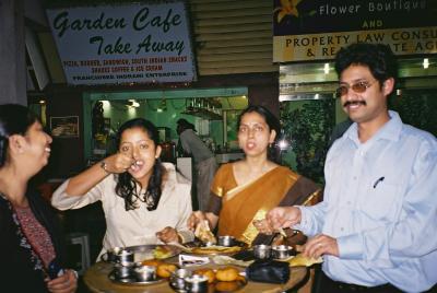 Madhuchhanda with family in Calcutta