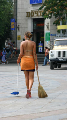 Cleaning lady - Yalta, Ukraine