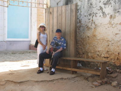 Trinidad, resting tourists