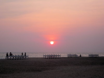 SILLOUETTES  AT  SUNSET