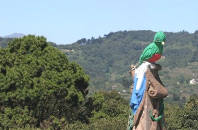 Detalle del Ave Quetzal en el Monumento a la Revolucion