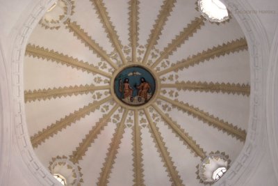 Detalle de la Decoracion del Cielo de la Iglesia