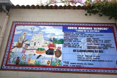 Mural con Informacion del Municipio