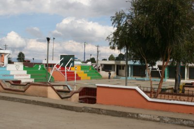 Cancha de Basquetbol en el Parque Central