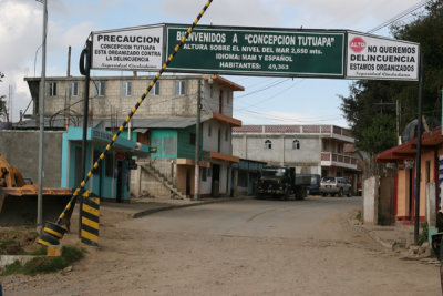 Ingreso a la Zona Urbana de la Cabecera