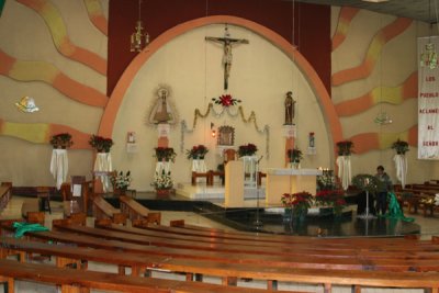Interior de la Iglesia Catolica