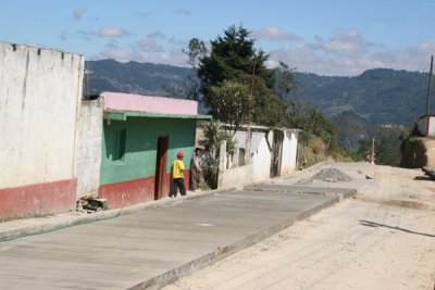 Calle de Ingreso en Proceso de Pavimentacion