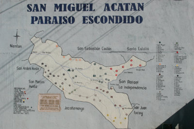 Mapa de la Region en el Edificio Municipal