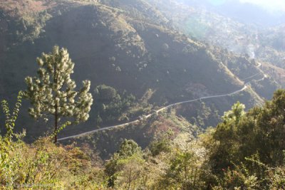 Vista Parcial de la Ruta Hacia San Miguel Acatan