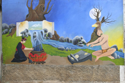 Mural en una de las Calles de la Cabecera