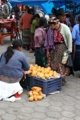 Venta de Mangos en el Mercado