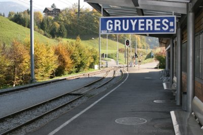 El Acceso a Gruyeres es muy Facil por Tren