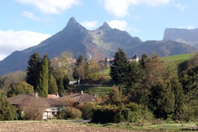 Vista Panoramica de la Villa Medieval de Gruyeres