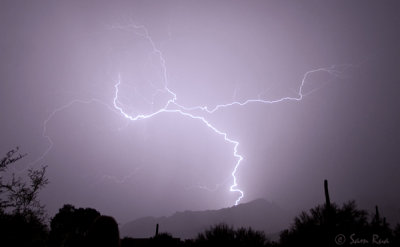 Lightning on the Catalina Mountains #4