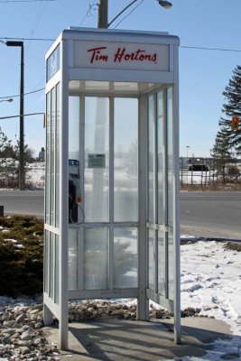 TIMS OWN PHONE BOOTH?