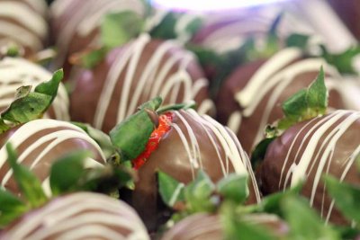 YUM ... STRAWBERRY COVERED CHOCOLATE