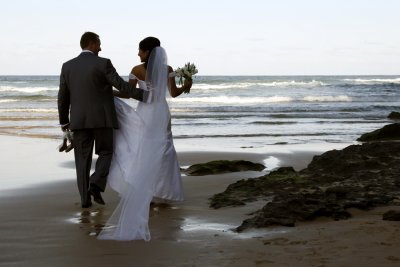 the bride and groom