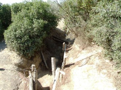 Gallipoli (108).at 1630 I stood in these trenches, from this place 300 Aussie Lighthorse rose and charged the Turk lines, dying