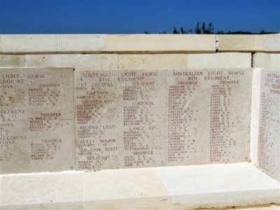 Gallipoli (82).Listed Australians fron the LH regiments