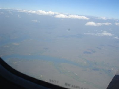 Light aircraft flight NT coast line