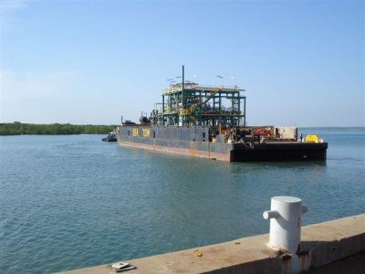 Module 33 on barge for Wadeye