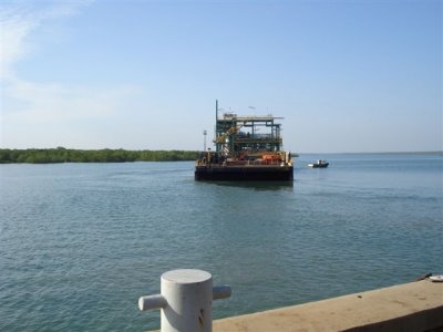 Module 33 on barge for Wadeye