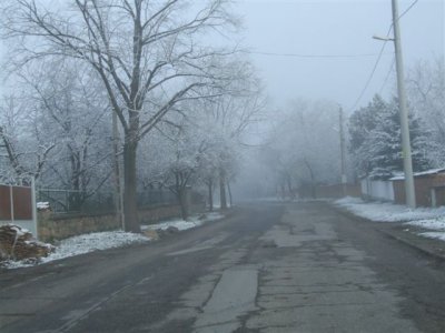 Road to Residencia after snowfall.JPG