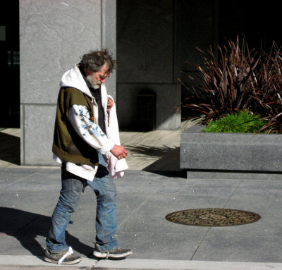 Man and Manhole