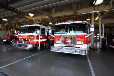 Oklahoma CityOK Two Trucks Sit Ready At Station 1 3-29-10 1108 AM.JPG