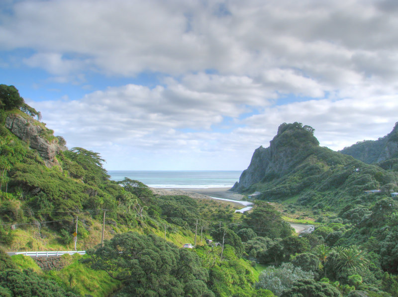 View towards Karekare