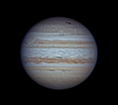 Jupiter with Anthony Wesley's comet impact spot