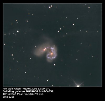 Colliding galaxies NGC4038-39 - 'The Antennae'
