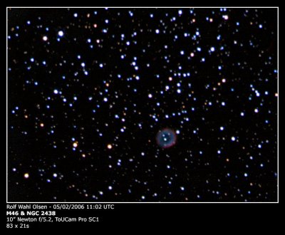 NGC2438 and M46