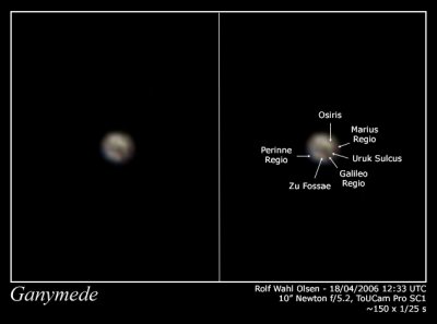 Ganymede surface details