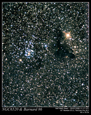 NGC6520 and Barnard 86