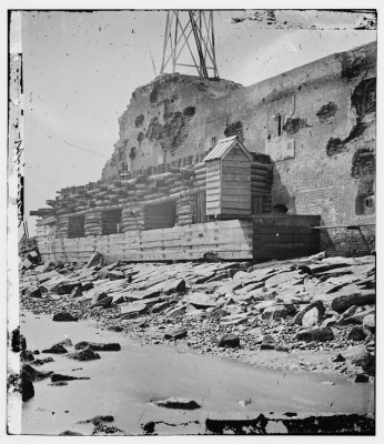 Fort Sumter Palmetto Reinforcements on Channel Side Original Photo
