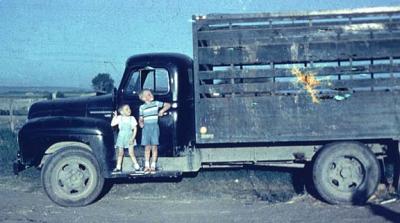 Boys On Cattle Truck