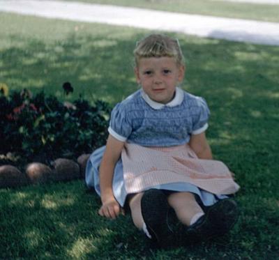 Mary in Yard