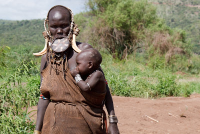 Mursi woman and her child    **Full gallery here**