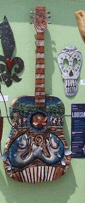 Art work, this catfish guitar was selling for $3000