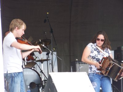 Fiddle and accordian